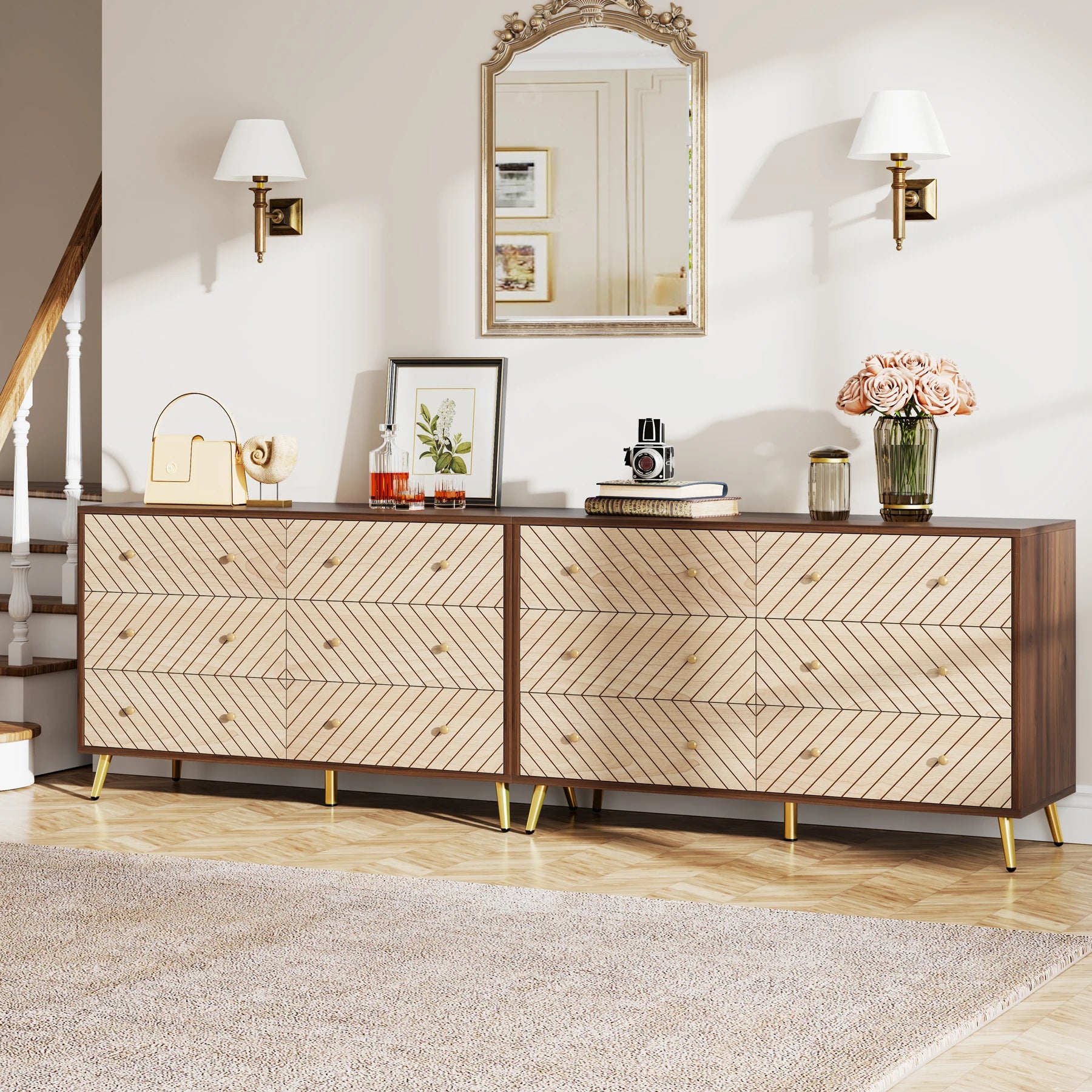 Trame di Luce Walnut Cabinet