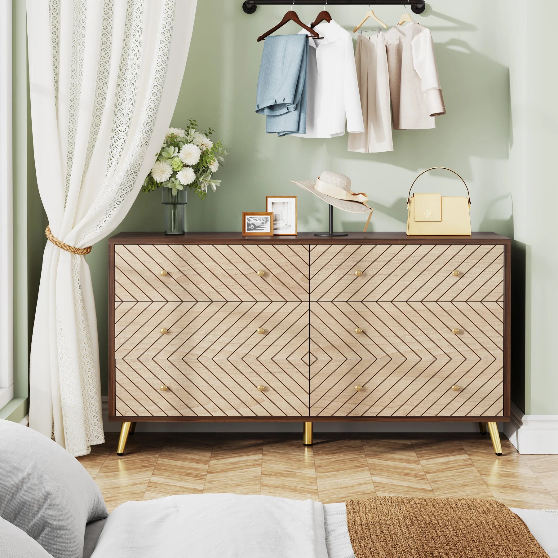 Trame di Luce Walnut Cabinet
