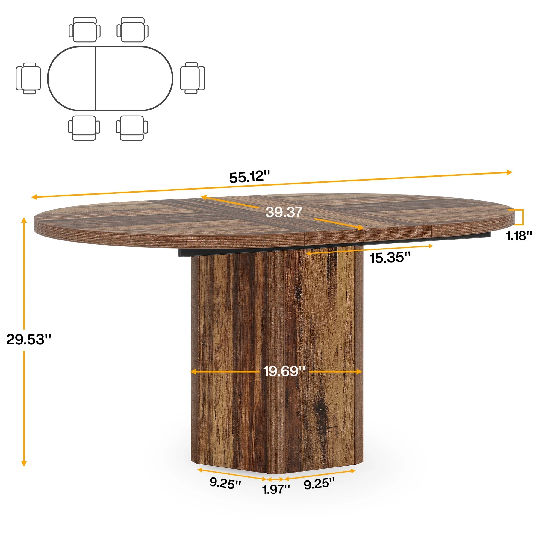 Natura Acacia Dining Table